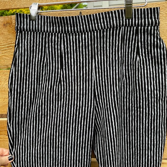 Vixen Miss Kitty Cigarette Pants in Black Stripe - Picture 4 of 8